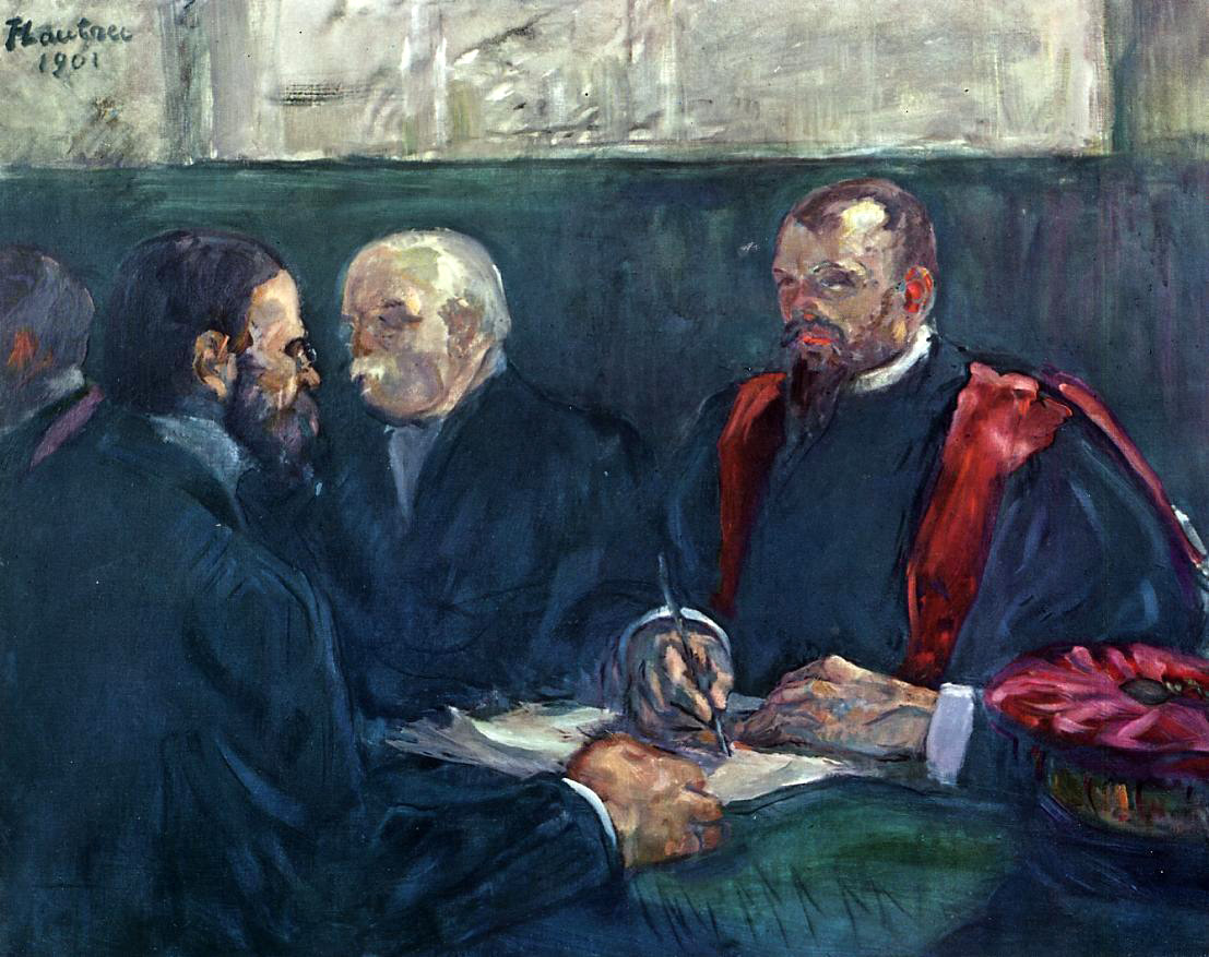 Анри Тулуз-Лотрек Экзамен на факультет медицины в Париже 1901г.